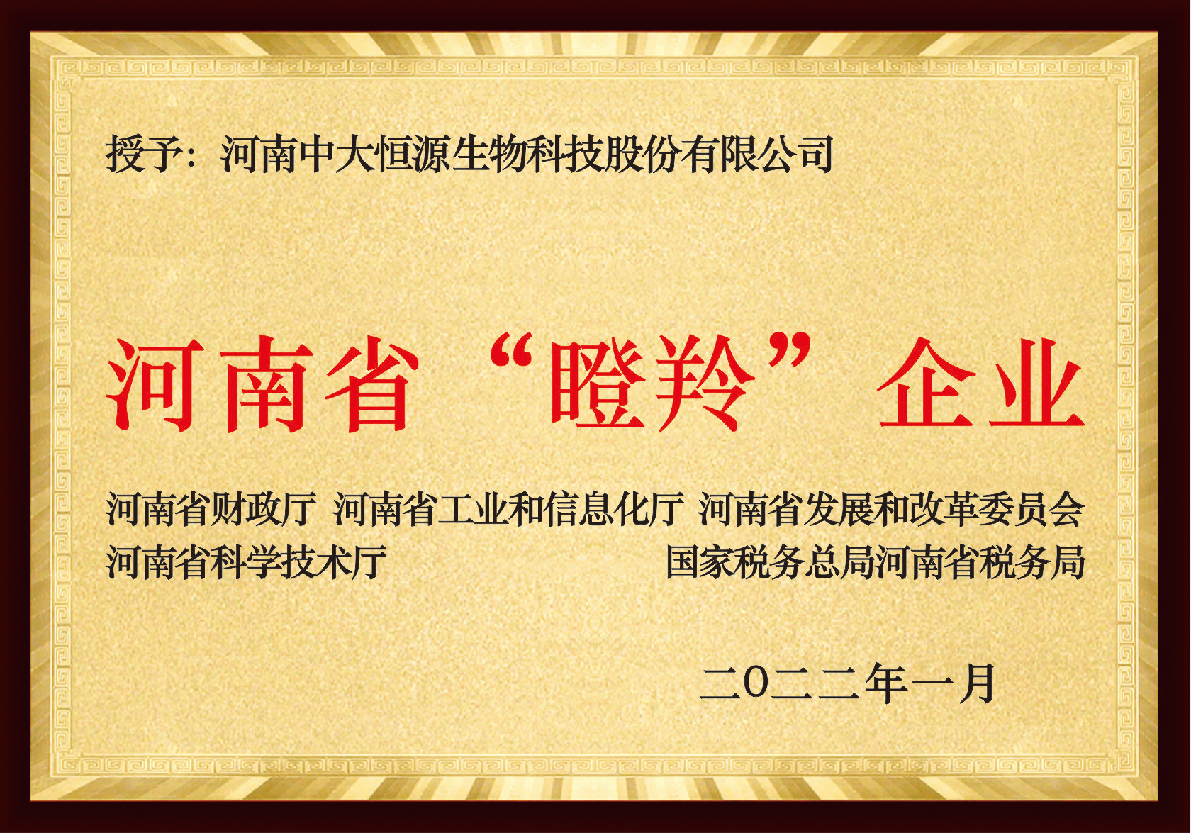 河南省“瞪羚”企業